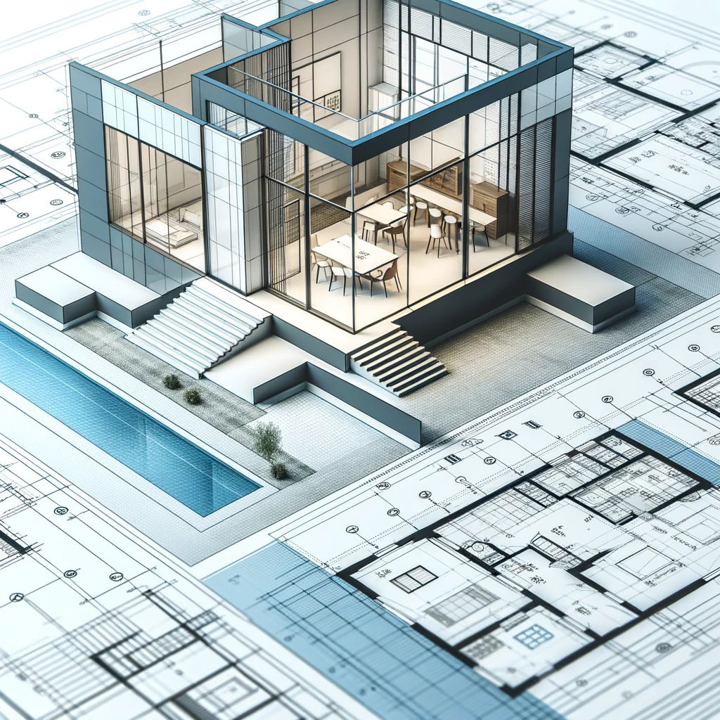 modern style Central Florida home blueprint