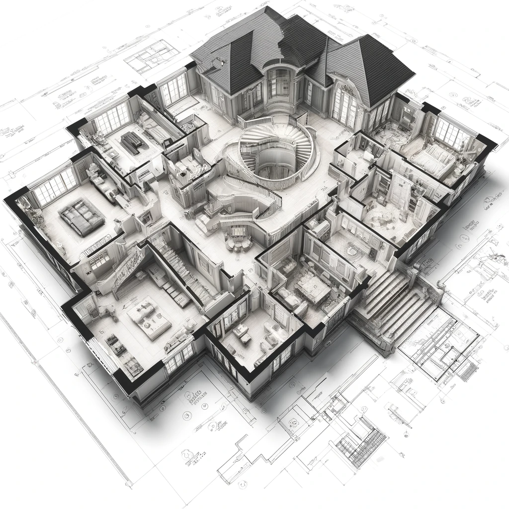 luxury style Central Florida home blueprint