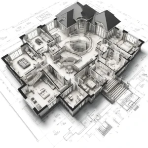 luxury style Central Florida home blueprint